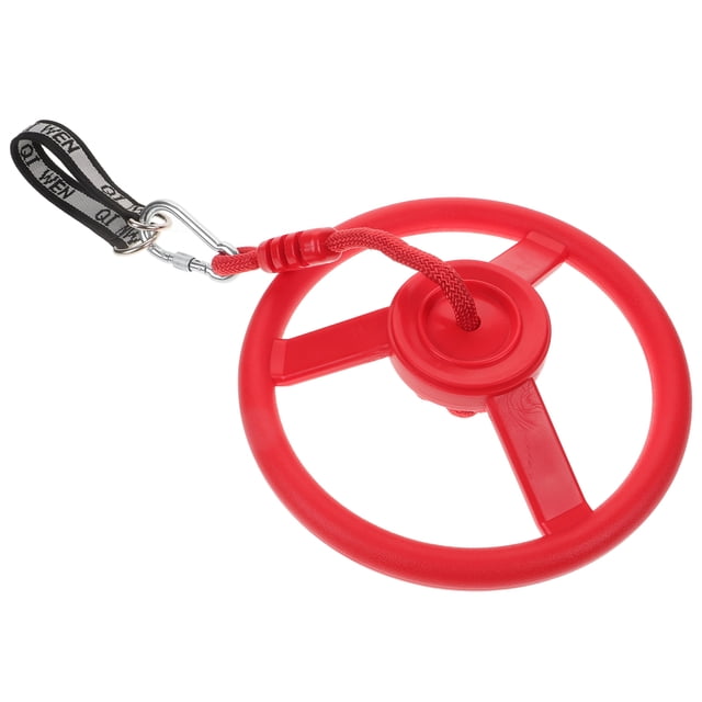 Anillo de elevación para niños, anillo de gimnasio interior, divertido volante, columpio para niños, anillo de fitness de plástico