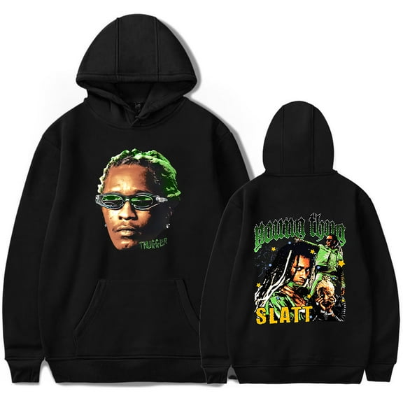 Young Thug SLATT Hoodie Long Sleeve Pocket Drawstring Pullover