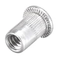 thumbnail image 5 of Unique Bargains 6-32 Écrous Rivets en Alliage d'Aluminium Tête Plate Filetée Écrou Argent 50 Pcs, 5 of 5