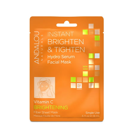 Andalou Naturals Face Mask, Instant Brighten and Tighten, 0.6 Oz