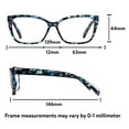 thumbnail image 6 of Equate Women's Orchid Cateye Reading Glasses with Case, Blue Purple Tortoise, +2.00, 6 of 9
