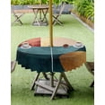 thumbnail image 4 of Fsddascl Abstract Boho Outdoor Tablecloth - 60 Inch Round Dining Table Cover, Modernpatchwork Colorful Circle Waterproof Outdoor Table Cloth with Umbrella Hole & Zipper for Picnic/Patio/Party, 4 of 7