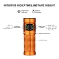 thumbnail image 4 of Linterna OLIGHT Baton4 Premium Edition EDC 1300 lúmenes naranja, 4 of 9