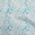 thumbnail image 1 of oneOone Rayon Turquoise Blue Fabric Abstract Line Drawing Floral Sewing Craft Projects Fabric Prints By Yard 56 Inch Wide, 1 of 5