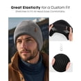 thumbnail image 4 of FURTALK Winter Beanie Hats with Earflap for Men Warm Fleece Line Knitted Outdoor Caps, 4 of 6