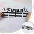thumbnail image 3 of 1set Fashion Iron Medal Hanger Holder Display Wall Rack with Screws Word Javelin Sports Themed Pattern 150x400mm craft product toy, 3 of 6