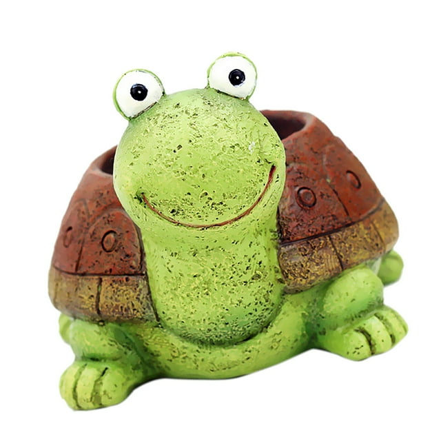 Diseño de tortuga Macarena Pote de la resina
