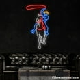 thumbnail image 3 of Glowneon Cowboy Rides Horse Neon Sign, Rodeo Led Sign, Western Decor, Cowboy Neon Sign, 3 of 5