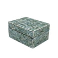 thumbnail image 3 of Turquoise Capiz Box Tabletop Decor by Ashland  - Spring Home Decor, 3 of 4