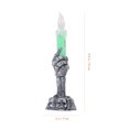 thumbnail image 2 of GAXIRE  Handheld Candles 2Set Green Plastic Skeleton Hand Shape for Party, 2 of 6