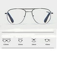 thumbnail image 4 of 4 Pairs Blue Light Blocking Full Frame Reading Glasses Spring Hinge Readers, 4 of 5