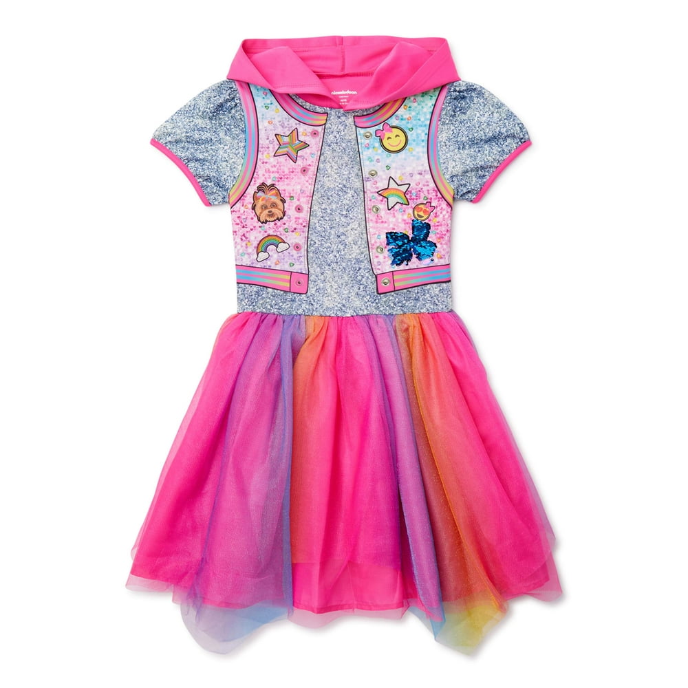Jojo Siwa Exclusive Cosplay Hooded Tutu Dress, Sizes 4-16 - Walmart.com ...