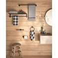 thumbnail image 3 of Moen Y5785BL Modern Bathroom Hand Towel Ring, Matte Black, 3 of 6