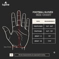 thumbnail image 4 of lupine Catch Football Gloves – Receiver Ready, Stretchy Microfiber Palm, Tacky Silicone Grip, Breathable & Washable – Men, Women & Youth, 4 of 4