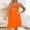 Orange, variant on Blmnix Women's Nightgowns Valentine Cotton Nightgowns Chemises Sleep Dress Gray Knee Length Sleeveless Crew Neck Sleep Dress for Women,XXL