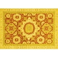 thumbnail image 1 of Ahgly Company Indoor Rectangle Abstract Yellow Modern Area Rugs, 2' x 3', 1 of 4