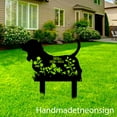 thumbnail image 3 of Handmadetneonsign Basset Hound Dog Metal With Stake, Dog Metal Name Sign Stake, Dog Metal Stake Decor 66521, 3 of 5