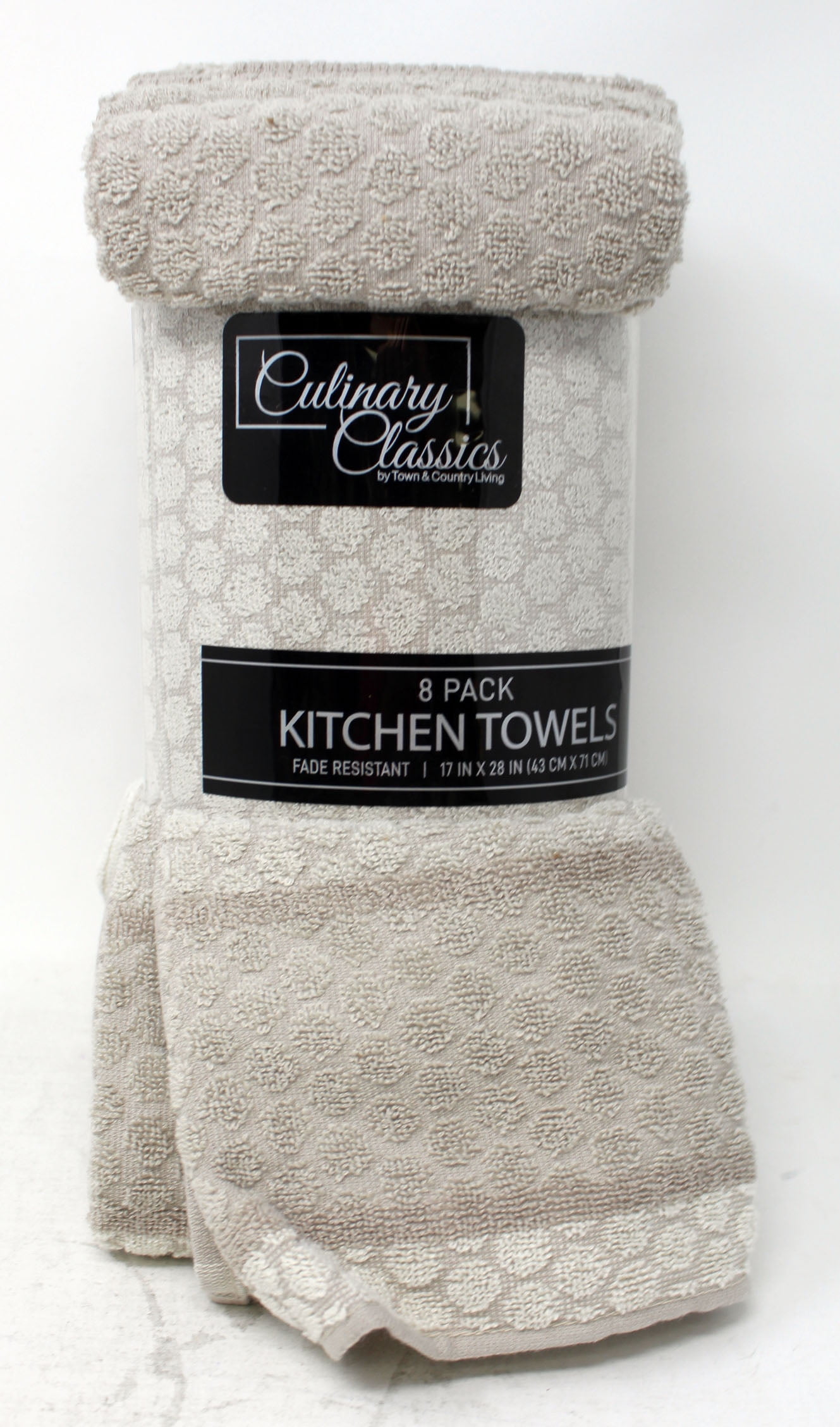 8-pack Culinary Classic Kitchen Towel Set 100% Cotton 