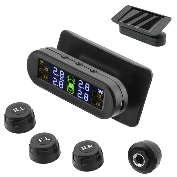 ODOMY 4 Sensors Solar Wireless TPMS Car Tyre Pressure System Monitoring External UK