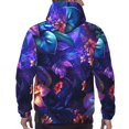 thumbnail image 7 of Wukai Magic Colorful Forest Leaves Print Men Hoodies Fleece Sweatshirts Long Sleeve Sweaters Pullover Fall Outfits Winter Clothes-4X-Large, 7 of 7