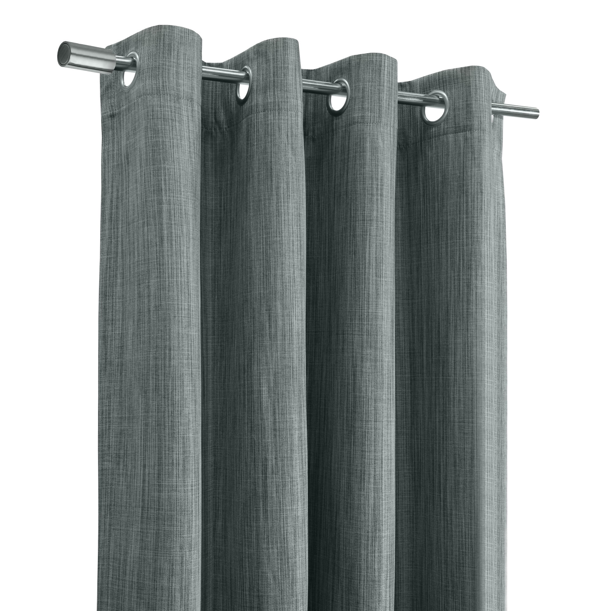 Loft Living Brent Room Darkening Grommet Indoor Curtain 52 x 63 in Grey
