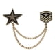 thumbnail image 2 of Broche de Pentagram Sunnimix Aleación de Tela Militar Joyería para Mujer, 2 of 8