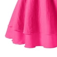 thumbnail image 5 of Milgrthf Girl's Cute A Line Dress Smocked Ruched Swing Dresses Layered Tie Shoulder Flowy Cami Dress 8-16 Year Hot Pink, 5 of 8
