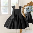 thumbnail image 5 of Bmisegm Girls' Dresses Square Neck Spaghetti Strap Dress 3D Bow Detail Embellished Bodice A Line Skirt Formal Occasion Dress for Girls 7-8 Years, 5 of 9