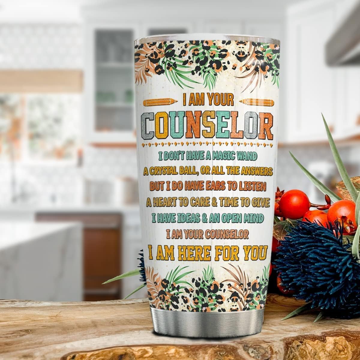 School Counselor 20oz Tumbler - Counselor Appreciation Gift, Office Must Have, Week Mug