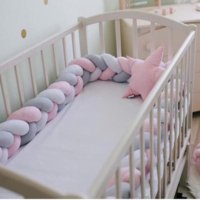 Cama Para Bebés Bumper Cuna De Bebé Protector De Ferrocarril Finer Trenzado Para Bebé Para Suministros De Cama Para Bebés