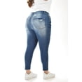 thumbnail image 3 of Jeans skinny con detalles desgarrados /Tallas Extras, 199 (Azul medio) azul 38, 3 of 6