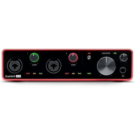Focusrite - Scarlett 4i4 3rd Generation Audio Interface - Red