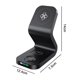 thumbnail image 5 of Estación de carga inalámbrica, soporte de carga rápida de 15 W para cargador inalámbrico magnético 3 en 1 para iPhone 13/12/Pro/Pro Max/Mini, Airpods y Apple iWatch Series Fokelyi 223215-1, 5 of 9