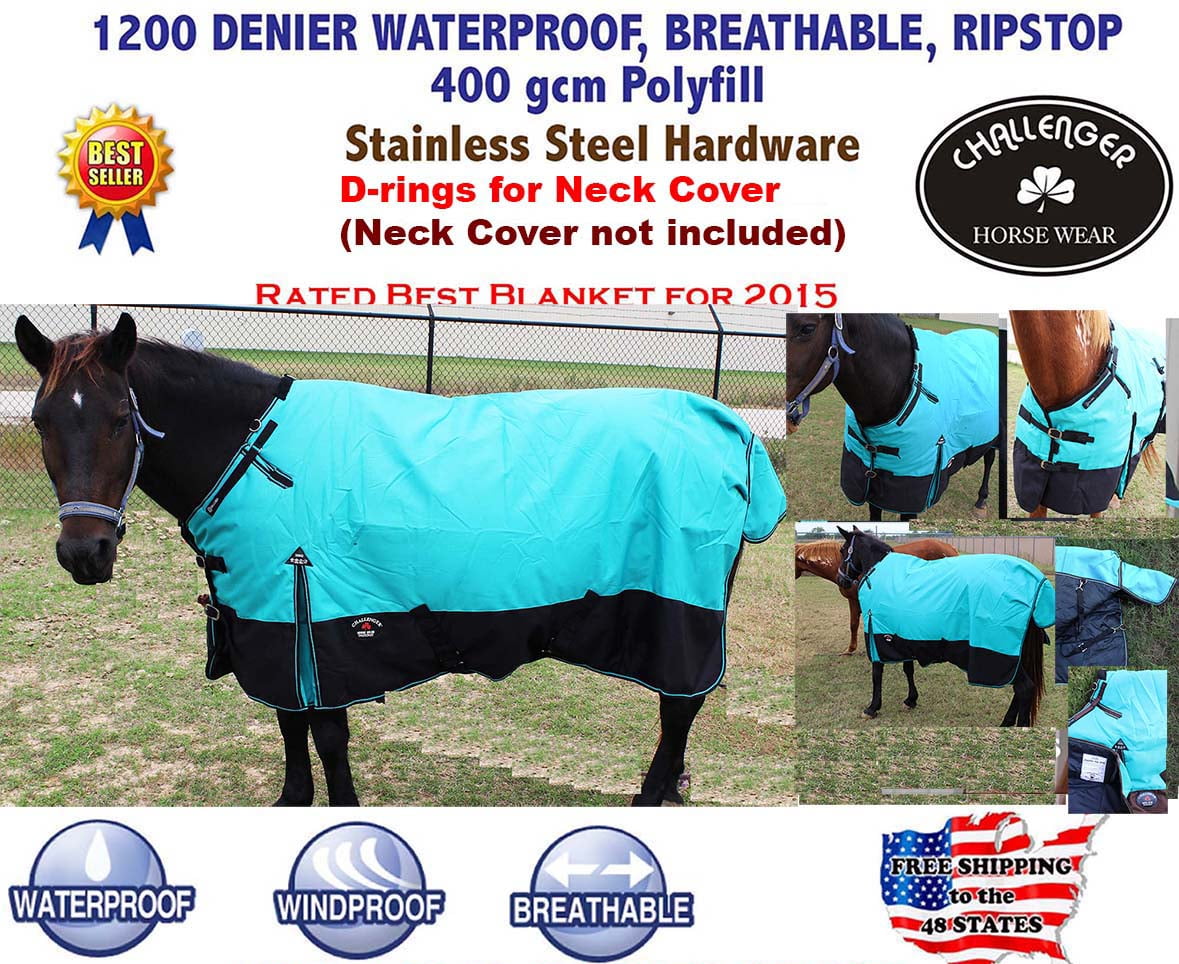 1200D Turnout Waterproof Horse WINTER BLANKET HEAVY 511