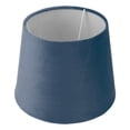 thumbnail image 1 of Pantalla Cónica De Tela Terciopelo Para Lámparas De Mesa Y Pie Con Casquillo E14, E27 De Doble Uso, Fabricada Artesanalmente, Suave Al Tacto, Fácil Instalación, 1 of 7