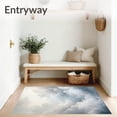 thumbnail image 3 of ODIKA 4'x6' Machine Washable Non-Slip Area Rug, Cloudscape Grey Shag Plush Dream High Traffic Rug, Gray, 103634, 3 of 7