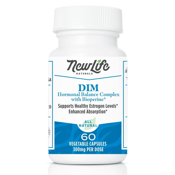 NewLife Naturals Diindolylmethane DIM Supplement 300mg DIM Estrogen
