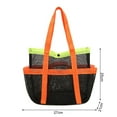 thumbnail image 5 of KMSS 1PCS Mesh Beach Bag Tote Shower Storage Bag for Vacation/Travel & Beach Essentials, 5 of 7