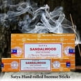thumbnail image 3 of Satya Nag Champa Sandalwood Incense Sticks - Box 12 Packs, 3 of 5