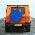thumbnail image 6 of Susaid Blue Circles Mosaic Print Tire Covers,Waterproof Anti-UV Snow Sun Rain Tire Covers for RV,Truck, SUV, Trailer, Camper-15 inch, 6 of 6