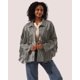 thumbnail image 5 of Chaqueta Locachy de gamuza sintética con flecos para mujer, vintage, gris, talla S, 5 of 7