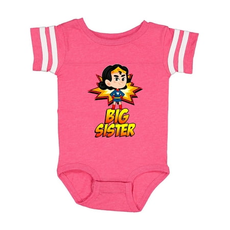 

Inktastic Big Sister Superhero Gift Baby Girl Bodysuit