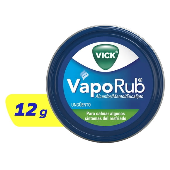 Vick VapoRub alivia rápido la congestión nasal para respirar mejor 12g
