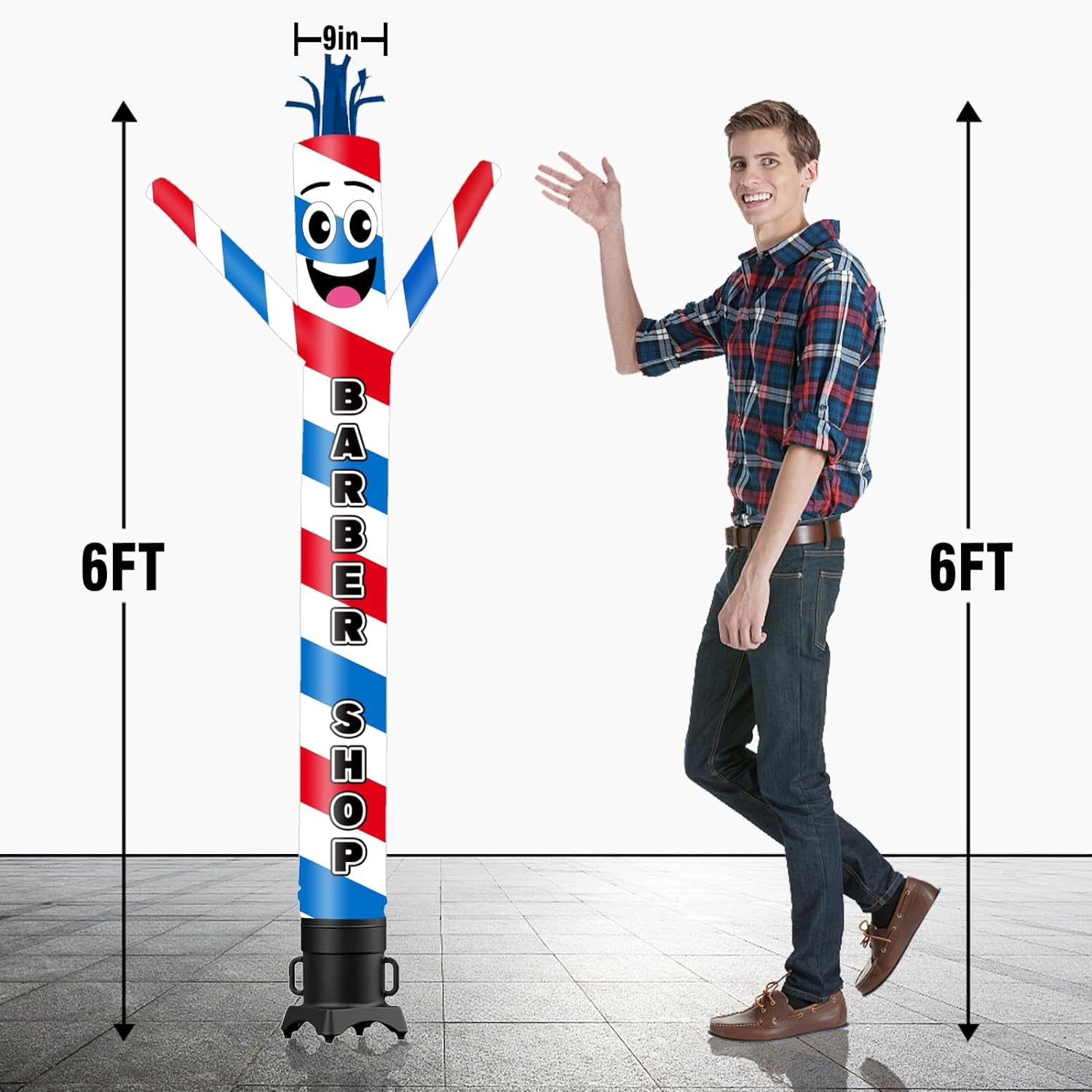 Custom Tube Man 6FT Inflatable Dancing Tube Man - Custom Wacky Waving ...