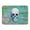 Day Of The Dead Teal Skull, variant on Day of the Dead Teal Skull Machine Washable Memory Foam Mat