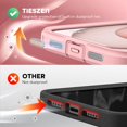 thumbnail image 4 of Compatible with iPhone 15 Plus Case, with Built-in 9H Tempered Glass Screen Protector + 2X Camera Lens Protector, Dustproof Cover Designed Full Body Rugged Shockproof Phone Case 6.7", Pink, 4 of 14