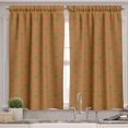 thumbnail image 2 of Ambesonne Abstract Valance & Curtain, Japan Tile Like Lines Art, 55"x24", Pale Cinnamon and Fern Green, 2 of 7