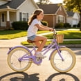thumbnail image 5 of XJD 20 Inch Girls Bike for 6-12 Years Old Toddlers and Kids, Kid's Bicycle with Basket, Kid's Bike with Kickstand & Adjustable Seat Handlebar Height, 5 of 13