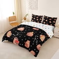 thumbnail image 3 of Erosebridal Cute Capybara Kids Queen Duvet Cover Set, Astrology Stars Sky Bedding, 3 Pieces, No Comforter, 3 of 5