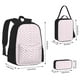 thumbnail image 2 of Easygdp Pink Paw Mochila para Niños y Niñas con Set de Caja de Almuerzo y Estuche para Lápices 3 en 1, Mochila Escolar Estampada para Adolescentes, 2 of 7